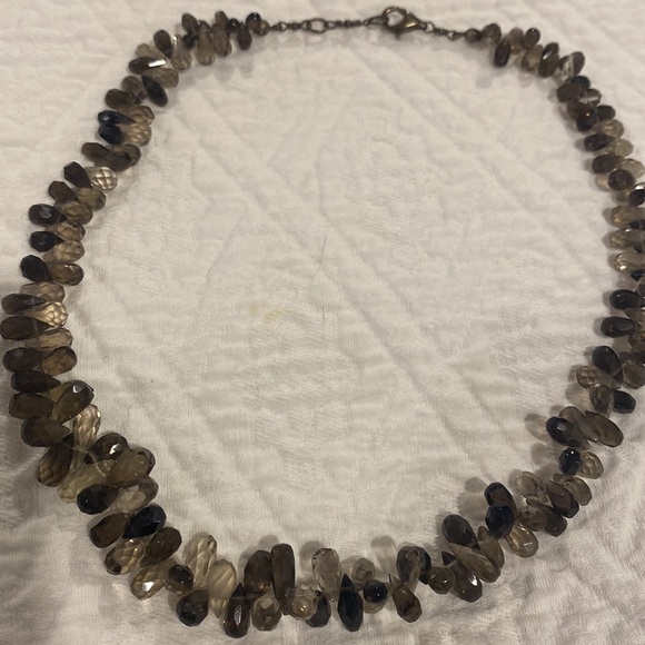 Neiman Marcus Jewelry - SMOKY TOPEZ NECKLACE IN STERLING SILVER